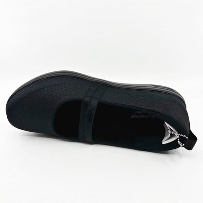 Skechers Arch Fit Uplift Mindful Black Womens Size 5.5 Slip On Shoes