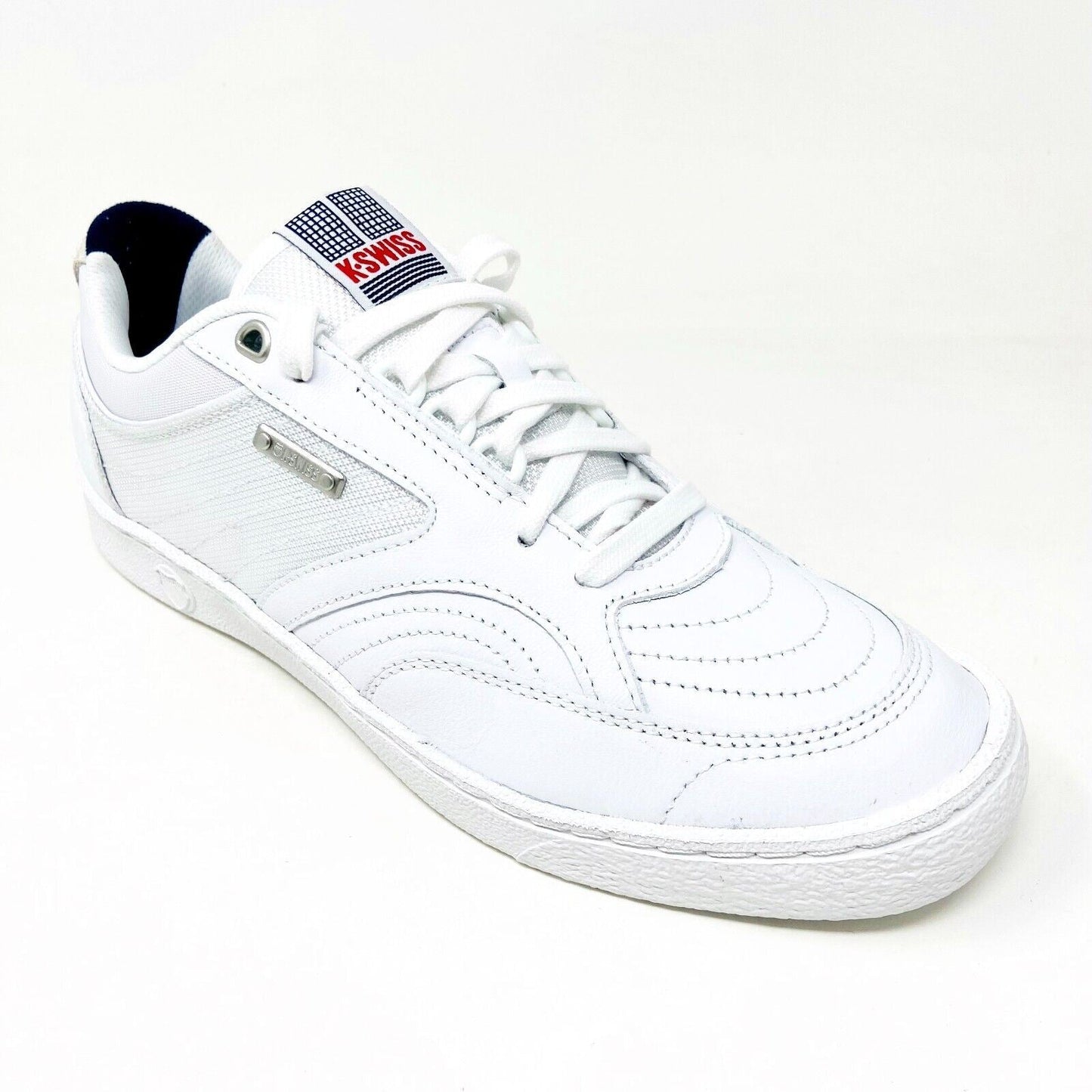 K-Swiss Ambassador Elite White Corporate Mens Size 9 Casual Sneakers 06992 113