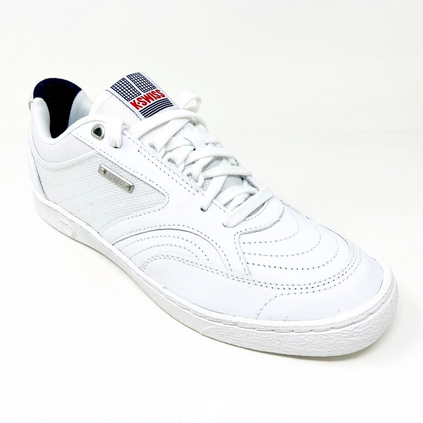 K-Swiss Ambassador Elite White Corporate Mens Size 9 Casual Sneakers 06992 113