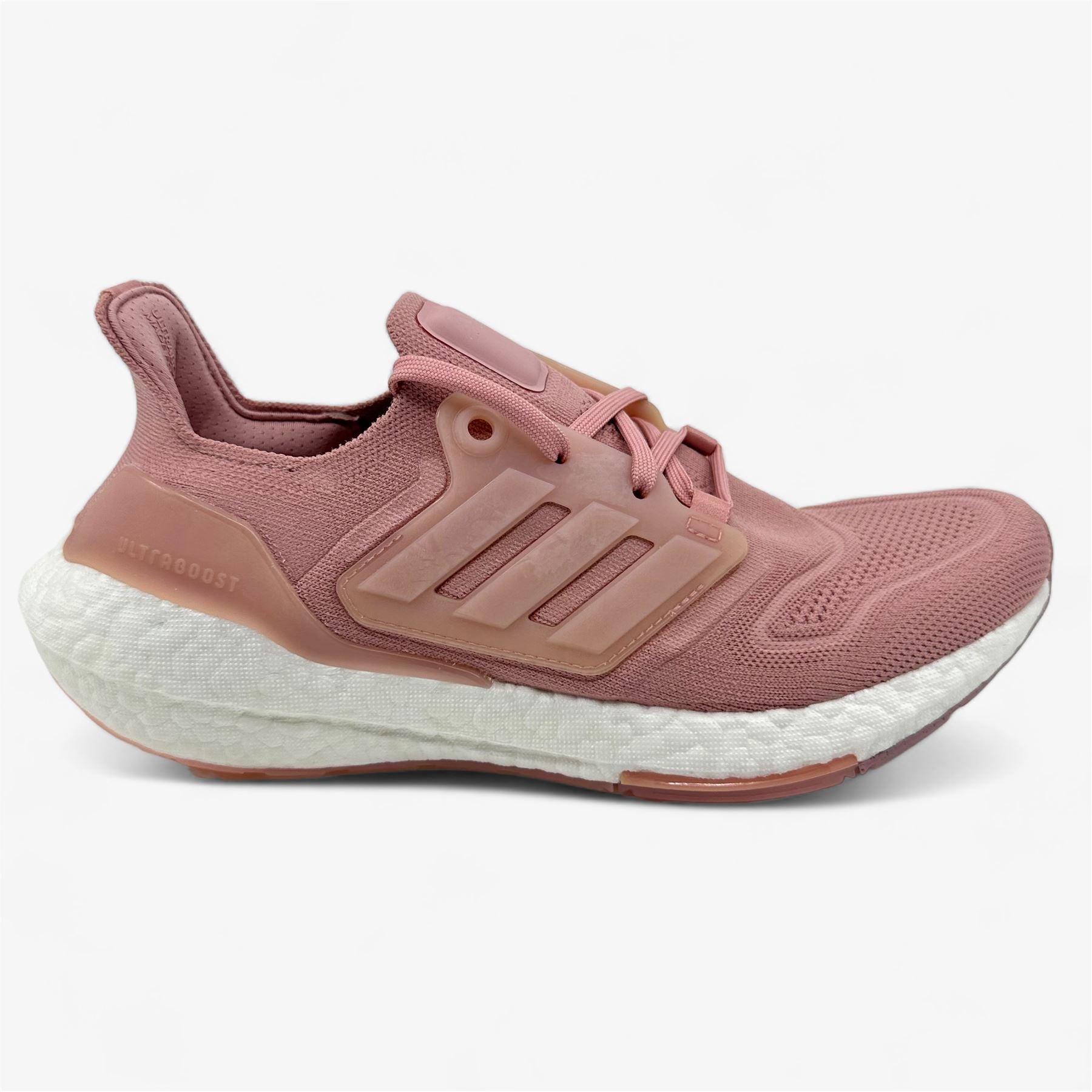 Adidas UltraBoost 22 Mauve Pink White Womens Size 8 Athletic Sneaker