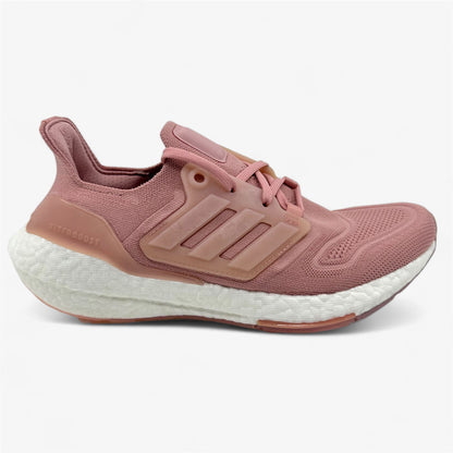 Adidas UltraBoost 22 Mauve Pink White Womens Size 8 Athletic Sneaker