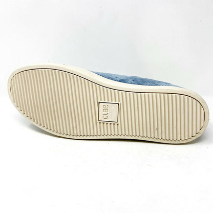 Clae Bradley Perf Steel Suede Cream  Mens Premium Casual Sneakers