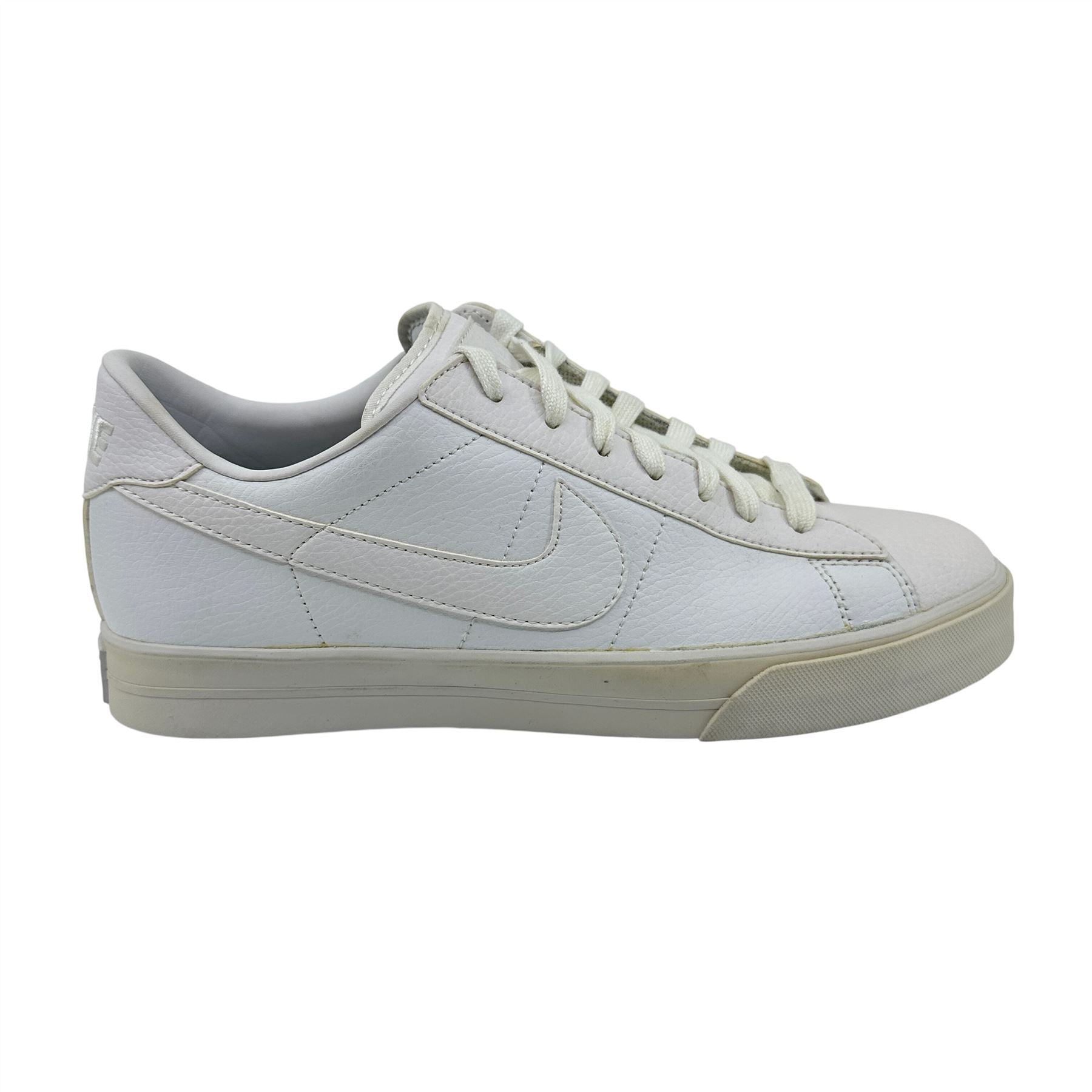 Nike Sweet Classic Leather Triple White Mens Athletic Sneaker
