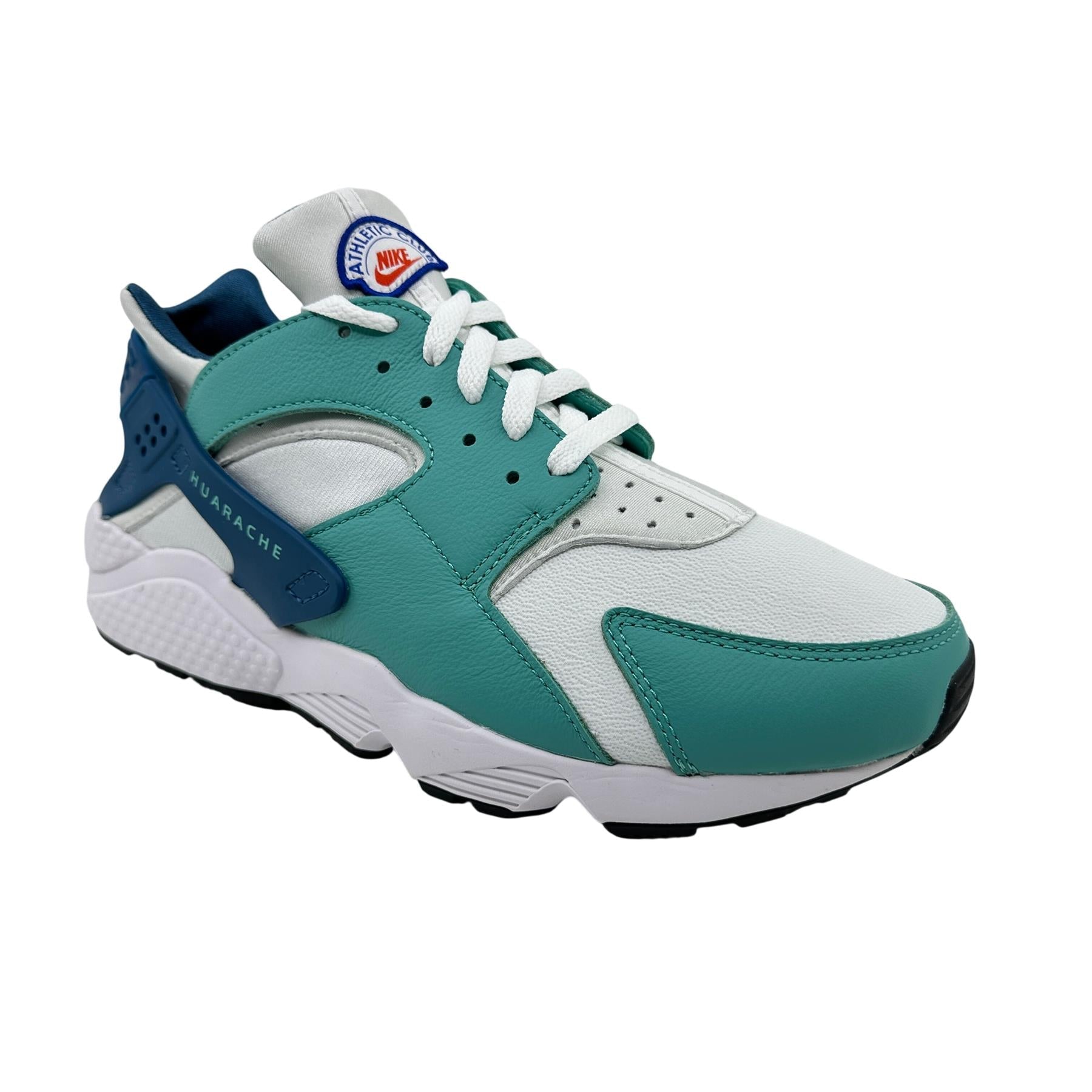 Nike Air Huarache Washed Teal White Black Mens Athletic Sneaker