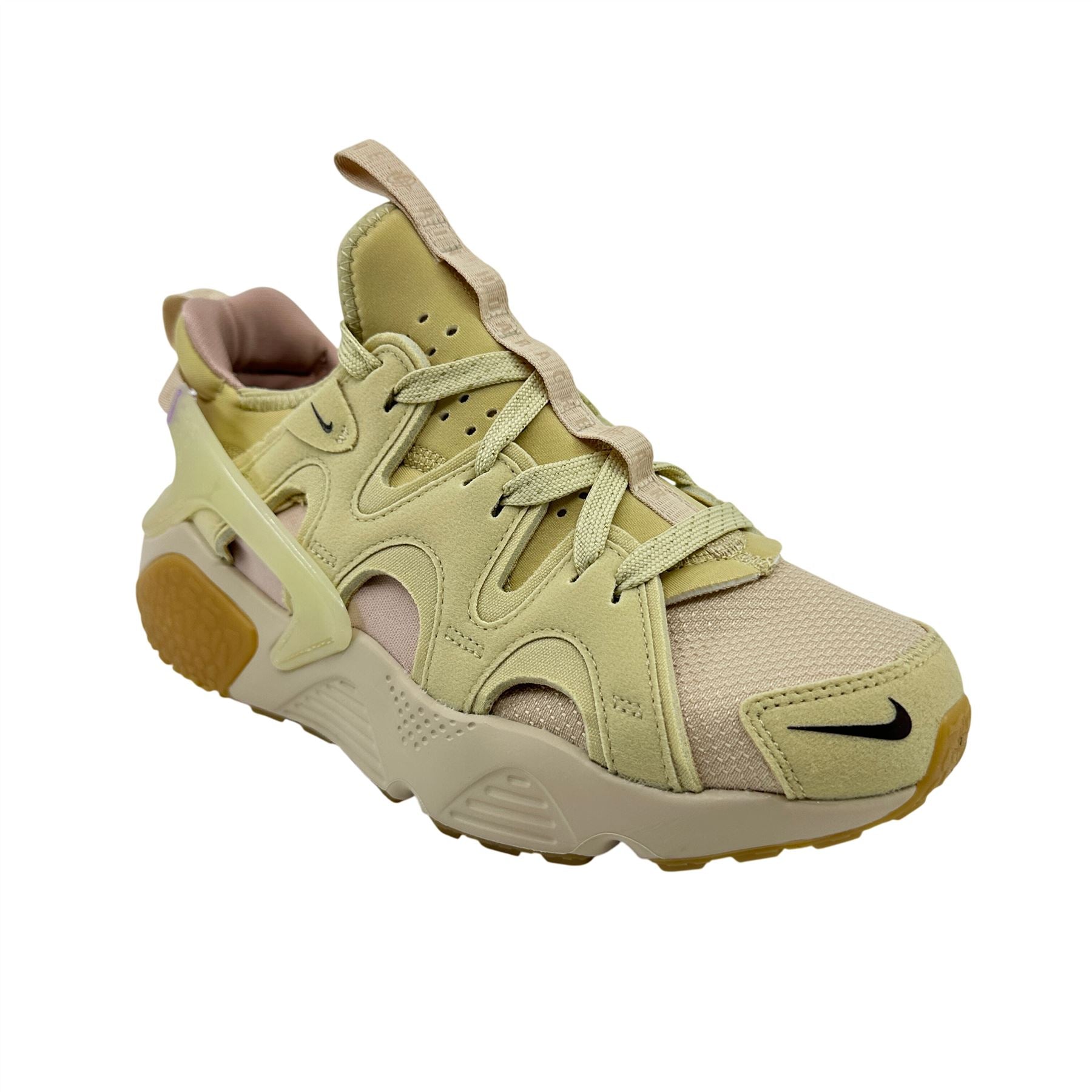 Nike Air Huarache Craft Sanddrift Earth Team Gold Mens Athletic Sneaker