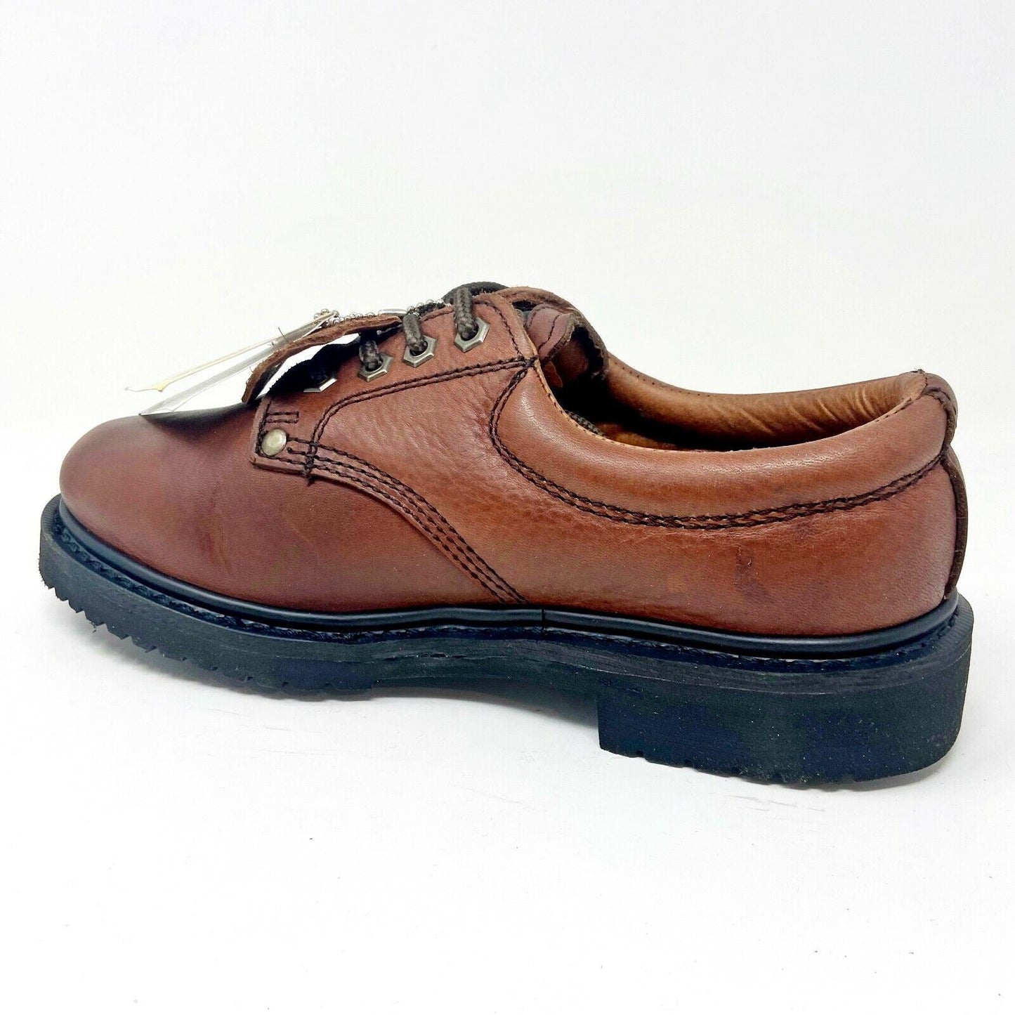 Bonanza Brown Black Leather Mens Size 13 Slip Resistant Work Boots BA415