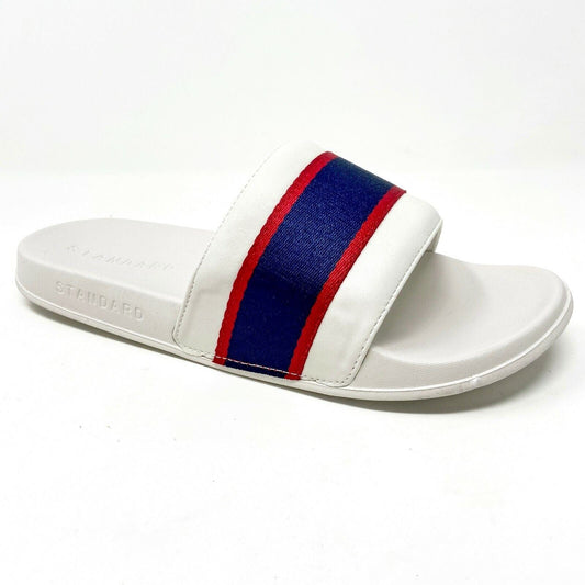 STNDRD Standard Los Angeles Monaco Tan Blue Red Mens Slide Sandals