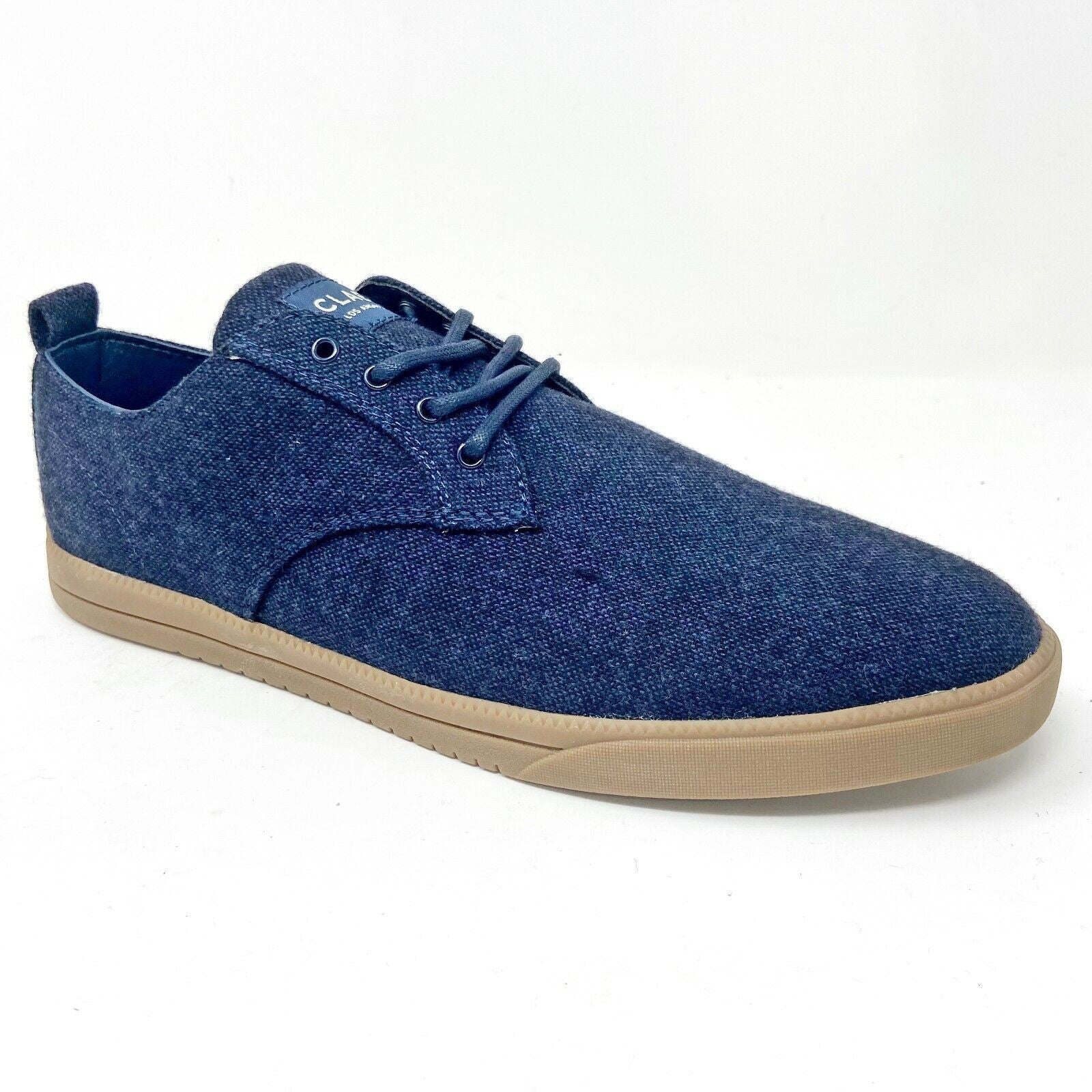 Clae Ellington Textile Navy Tobacco Textile Mens Premium Casual Sneakers