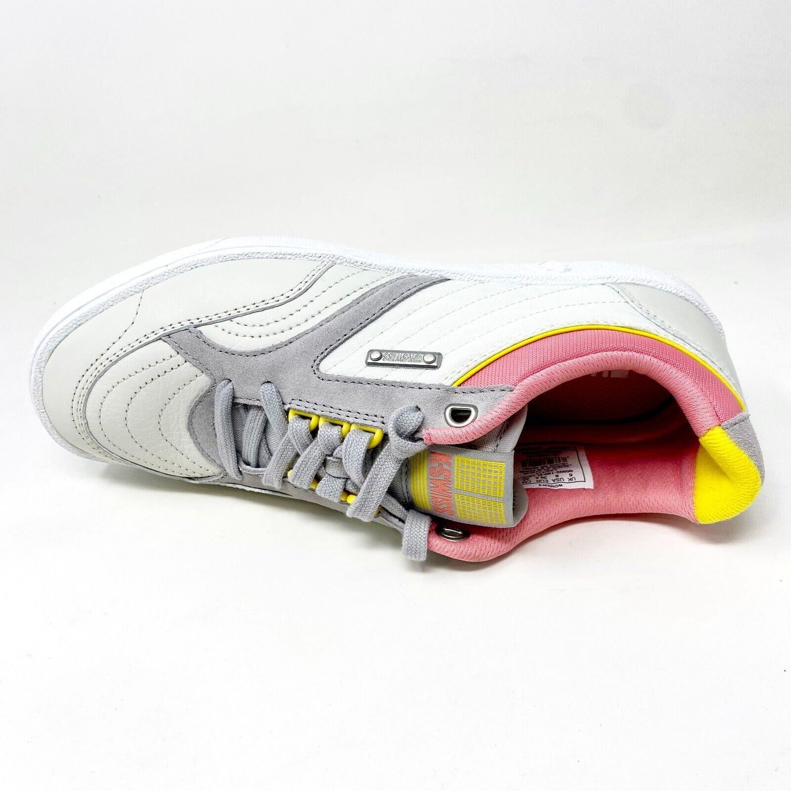 K-Swiss Ambassador Elite Lily White Flamingo Womens Size 8 Sneakers 96992 199