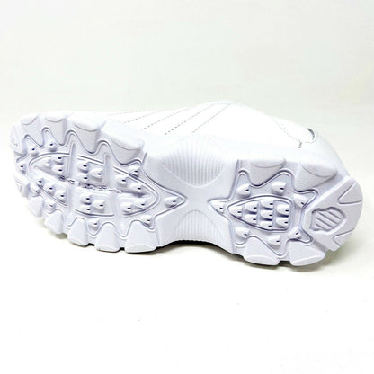 K-Swiss ST329 White Silver Kids Casual Sneakers 56408 155