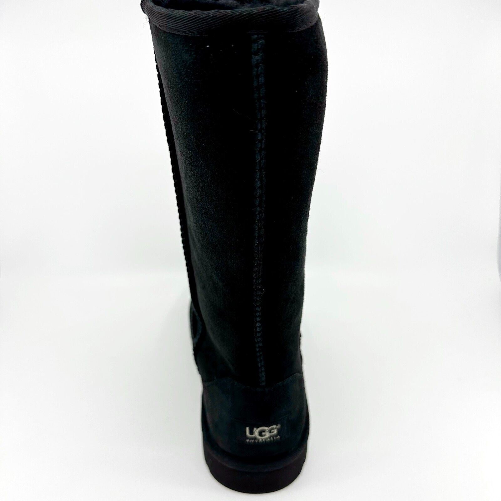 UGG Classic Tall Black Kids Girls Suede Sheepskin Boots 5229 BLK