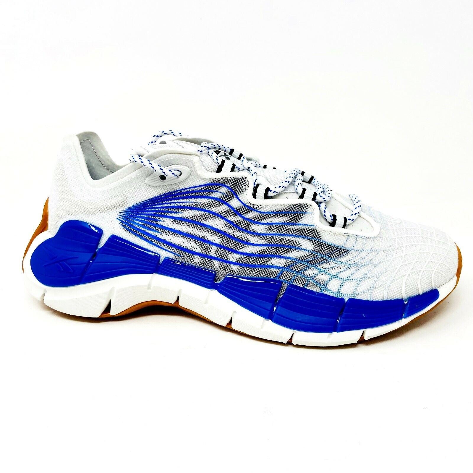 Reebok Zig Kinetica II Morning Fog White Blue Womens Running Shoes FX3019