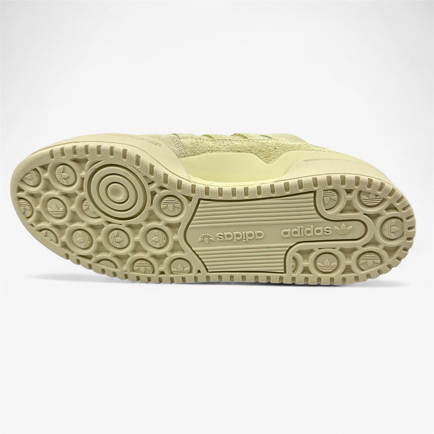 Adidas Forum Bold Stripes Yellow Beige Cream Womens Athletic Sneaker