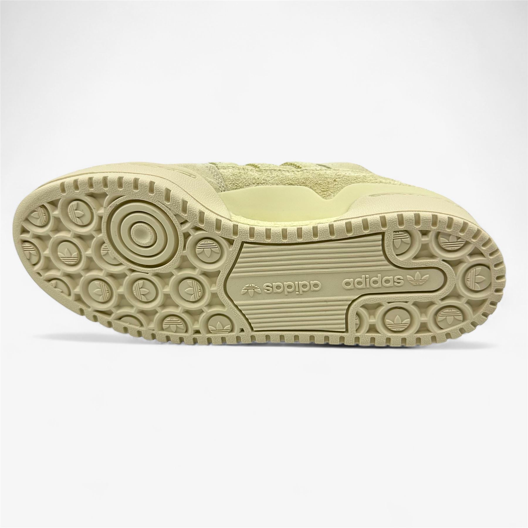 Adidas Forum Bold Stripes Yellow Beige Cream Womens Athletic Sneaker