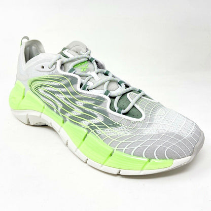 Reebok Zig Kinetica II Pure Grey Neon Mint Mens Running Shoes FY7744