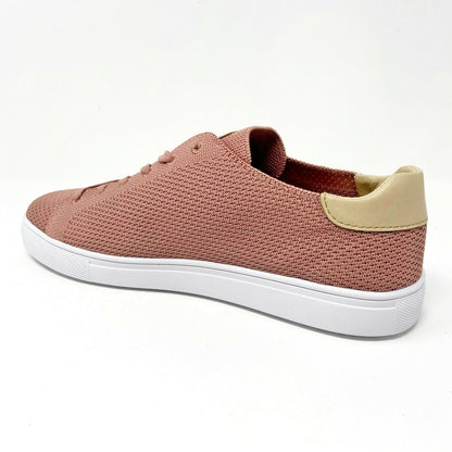 Clae Bradley Knit Rose White Mens Premium Casual Sneakers