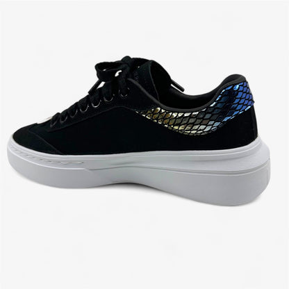 Skechers Cordova Classic Mirrored Brights Black Womens Athletic Sneaker