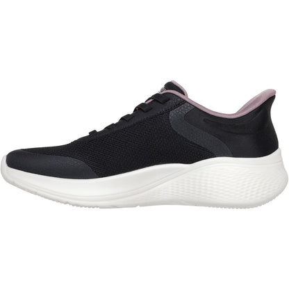 Women's Wide Fit Skechers 117555 Slip-ins Bobs Sport Infinity Vapor Glow Trainers