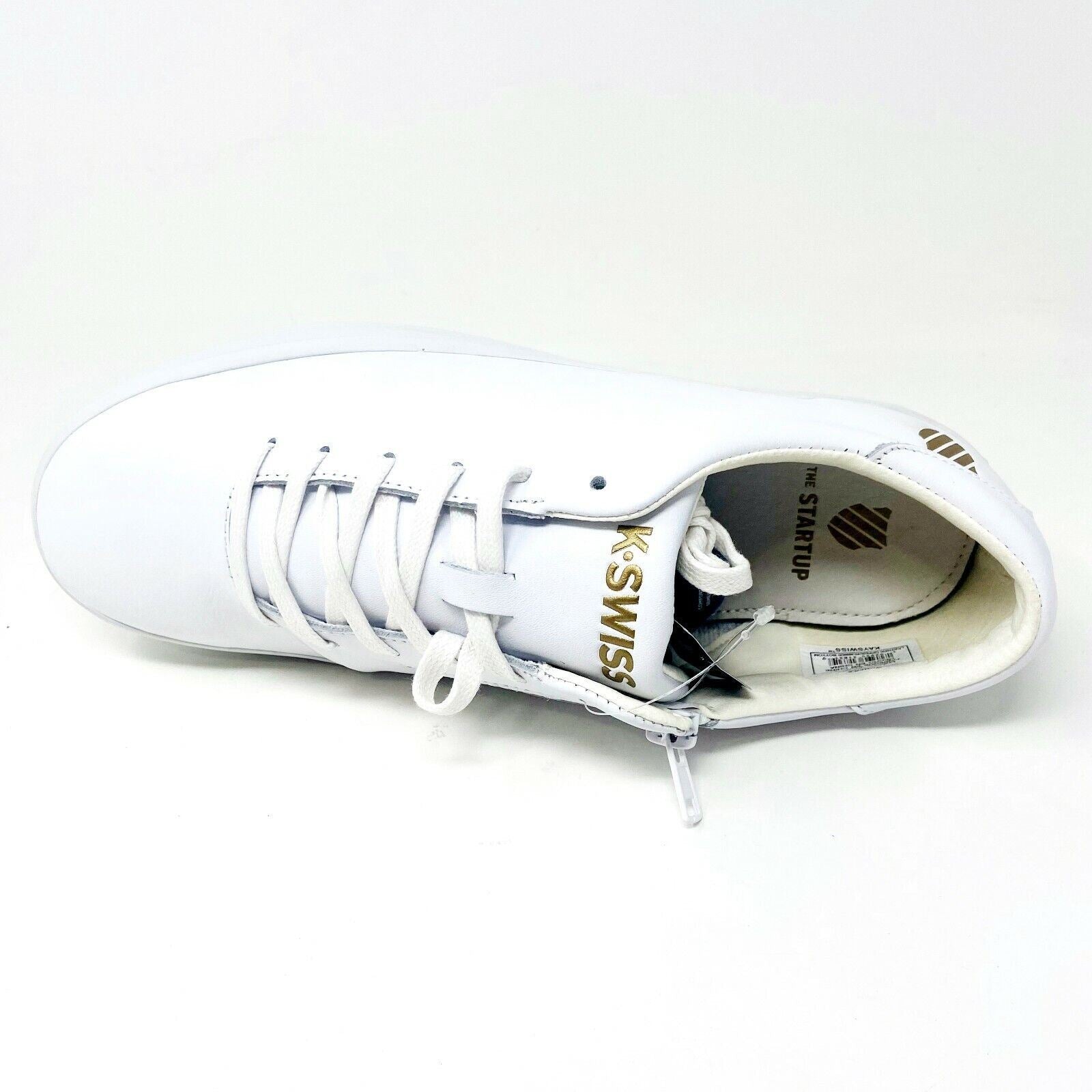 K-Swiss Court Pro Startup Self Belief White Womens Size 10 Leather 96729 162