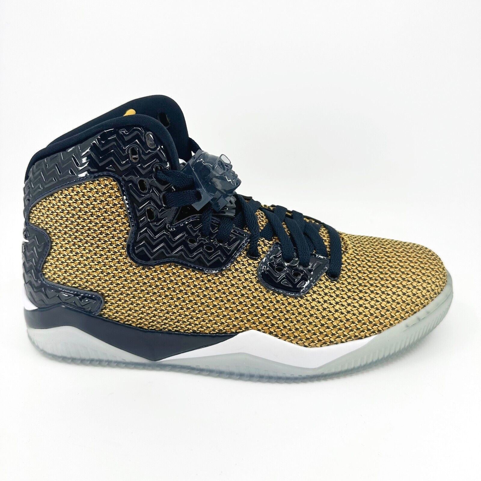 Jordan Spike Forty Gold Leaf White Midnight Navy Mens Sneakers 819952 706