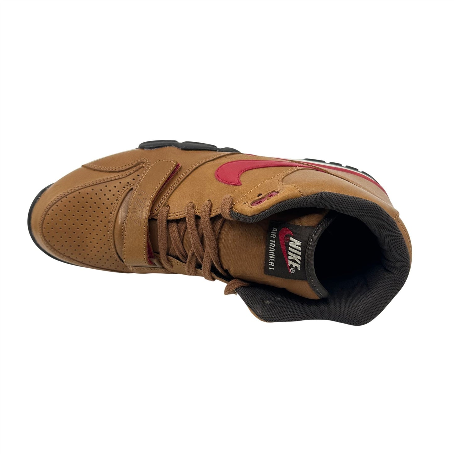 Nike Air Trainer 1 Premium Hazelnut Gym Red Brown Mens Athletic Sneaker