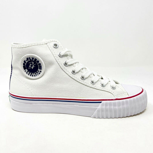 PF Flyers Center Hi Reiss White Red Womens Size 5.5 Casual Sneakers PM09CH4K
