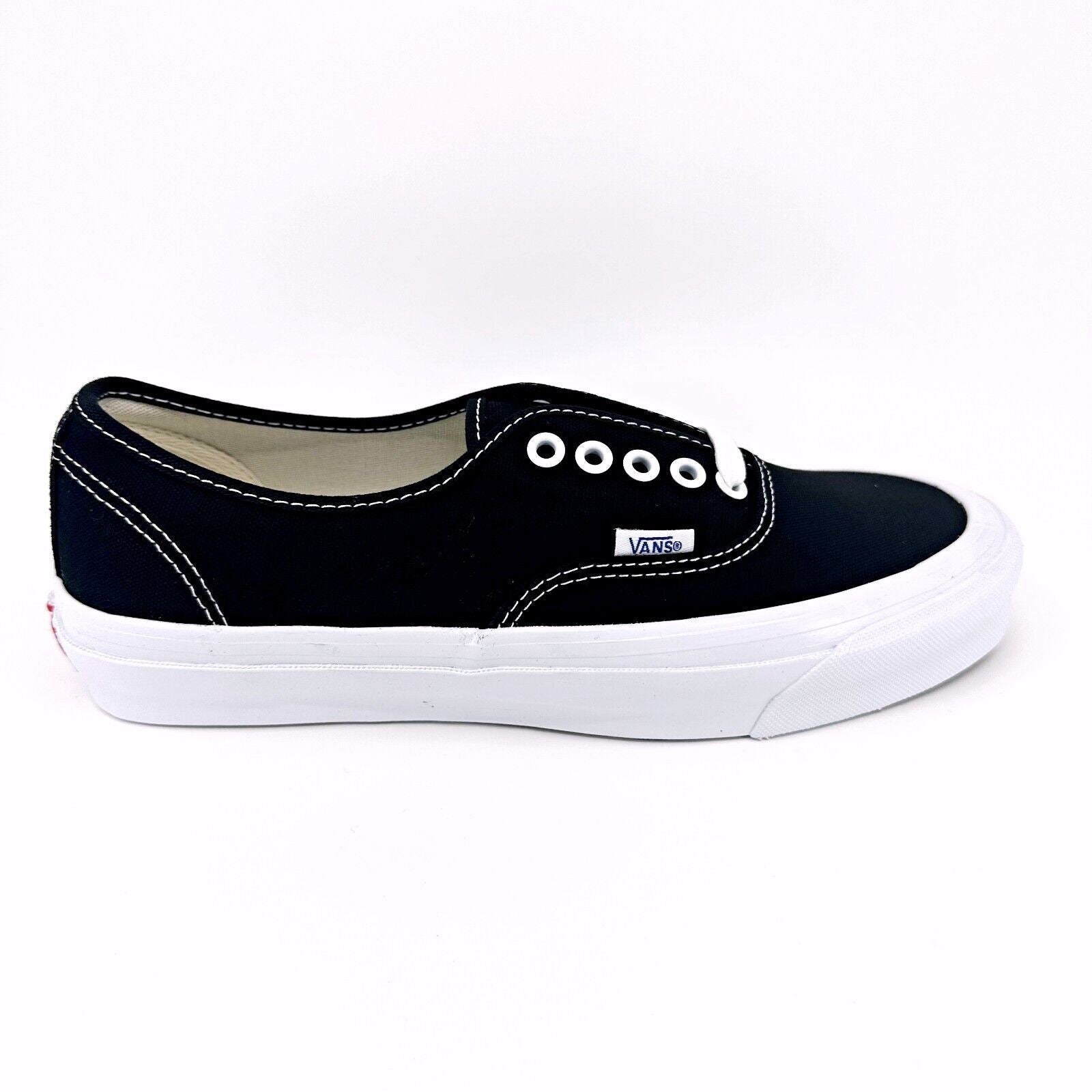 Vans Vault OG Authentic LX (Canvas) Black True White Womens Sneakers