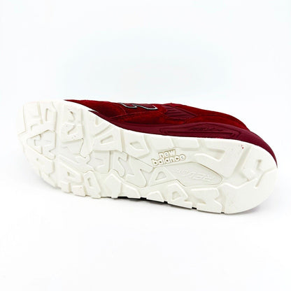 New Balance 580 Elite Classics Red Suede Cream Mens Sneakers MRT580BR