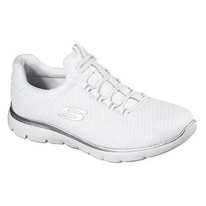 Women's Wide Fit Skechers 12980W Summits Slip On Sports Trainers