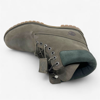 Timberland 6 Inch Premium Gray Mens Boot Waterproof Combat