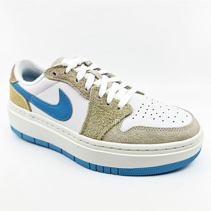 Jordan Air Jordan 1 Elevate Low SE White Baltic Blue Sanddrift Womens Athletic Sneaker
