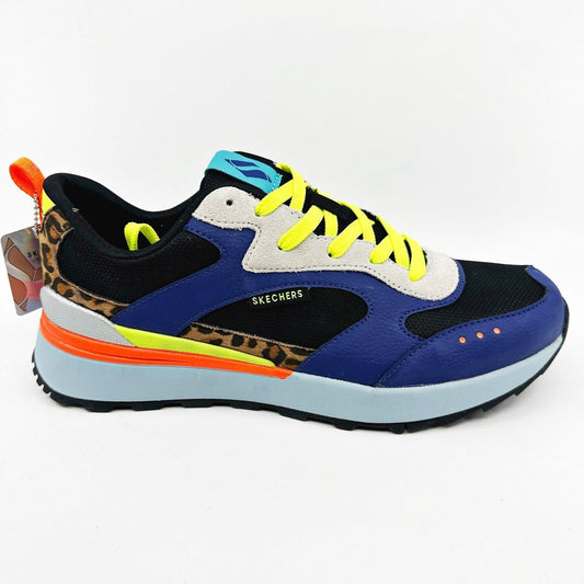Skechers Sunny Street Animal Energy Blue Womens Comfort Athletic Sneakers