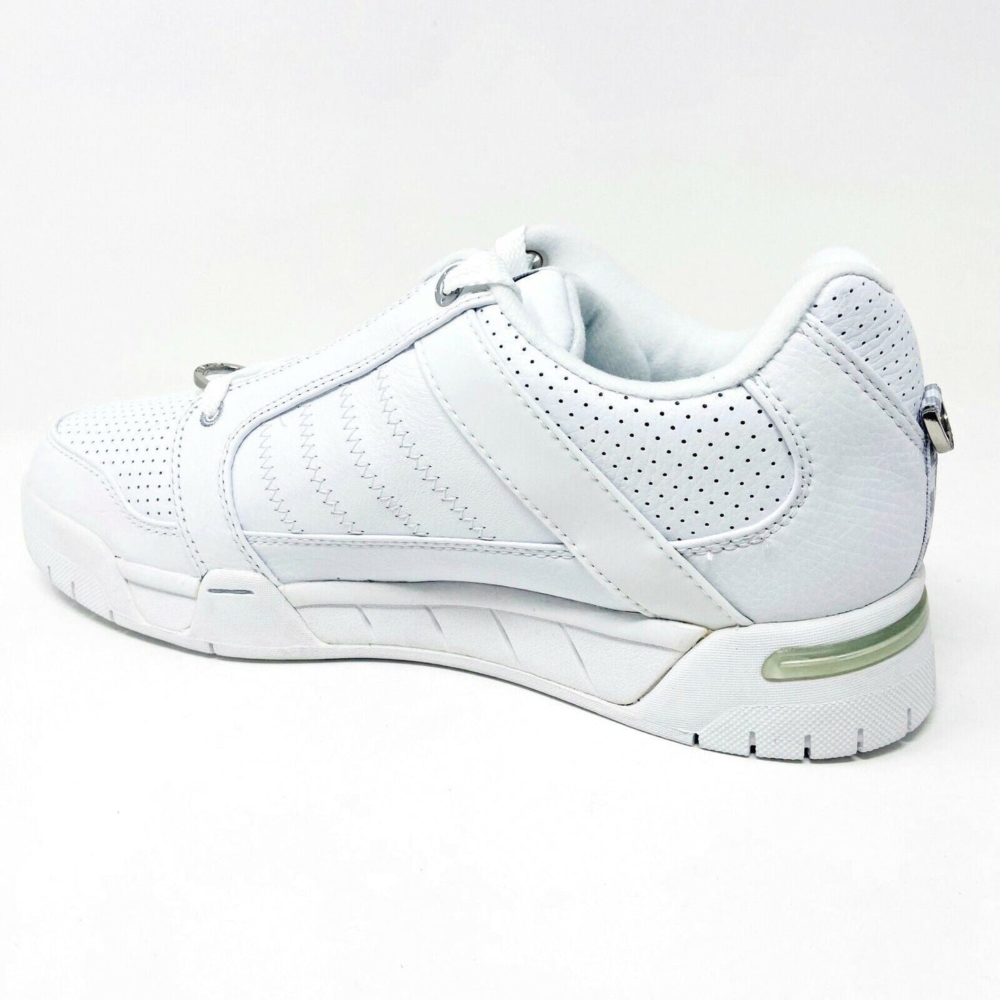 K-Swiss Talbert White Platinum Leather Mens  Retro Casual Sneakers 01763147