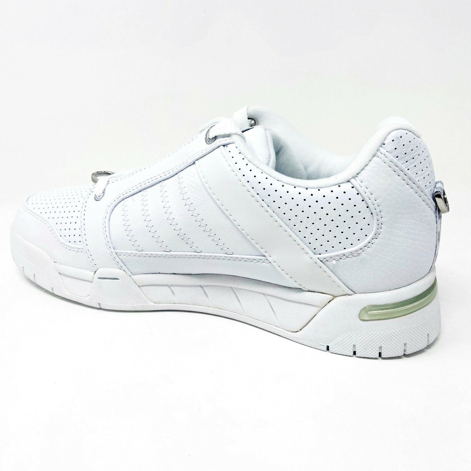 K-Swiss Talbert White Platinum Leather Mens  Retro Casual Sneakers 01763147