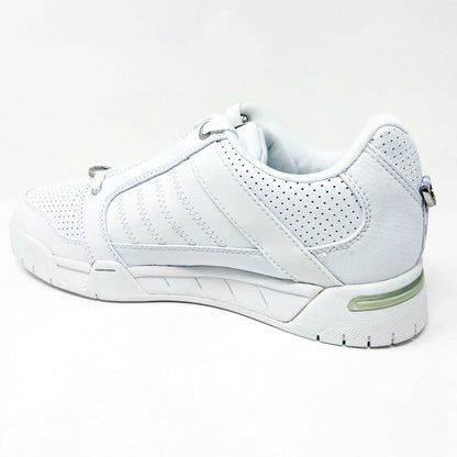 K-Swiss Talbert White Platinum Leather Mens  Retro Casual Sneakers 01763147