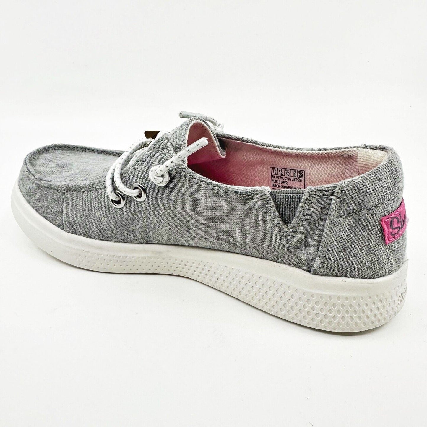 Skechers Skippers Chill Day Gray Kids Girls Size 13 Sneakers