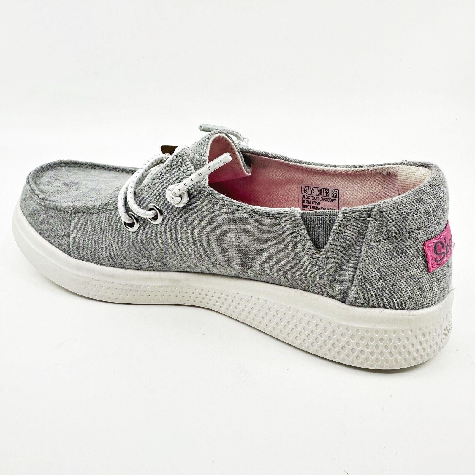 Skechers Skippers Chill Day Gray Kids Girls Size 13 Sneakers