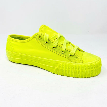 PF Flyer Center Lo Reiss Neon Yellow Womens Retro Casual Sneakers PM13OL1I