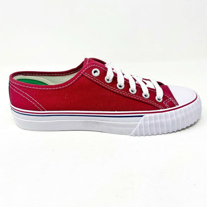 PF Flyers Center Lo Red White Womens Casual Shoes MC1002RD