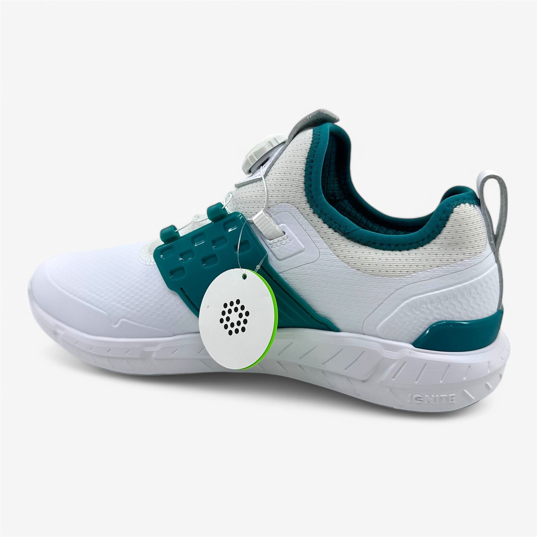 PUMA Ignite Articulate Disc White Silver Green Lagoon Mens Size 9.5 Golf Shoes