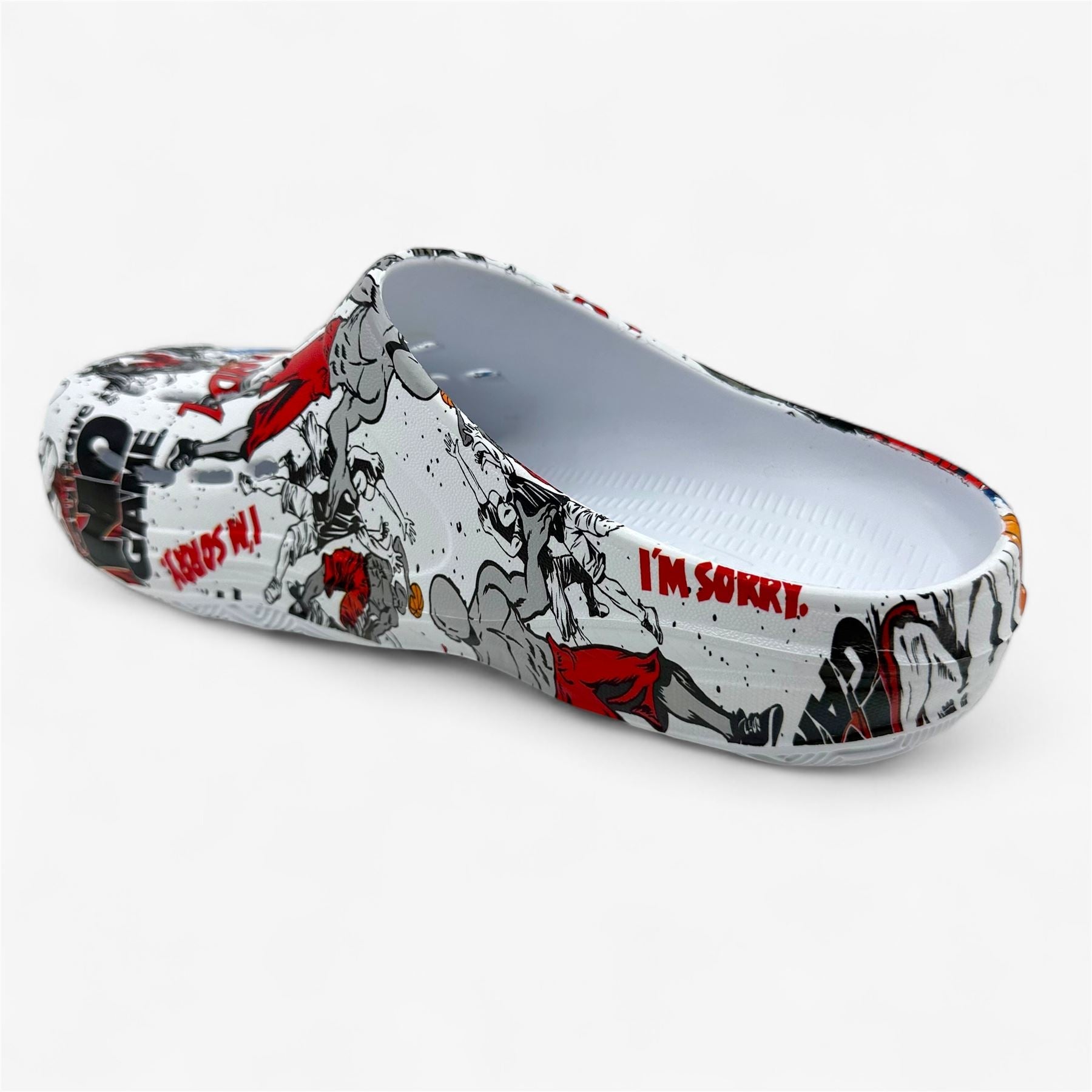 AND1 Bodega Clog White Multicolor Mens Sandal Slide