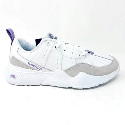 K-Swiss CR-329 LTR White Lavendula Womens Athletic Casual Sneakers 96157 151