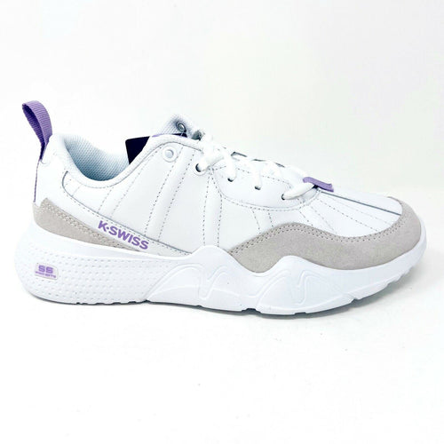 K-Swiss CR-329 LTR White Lavendula Womens Athletic Casual Sneakers 96157 151