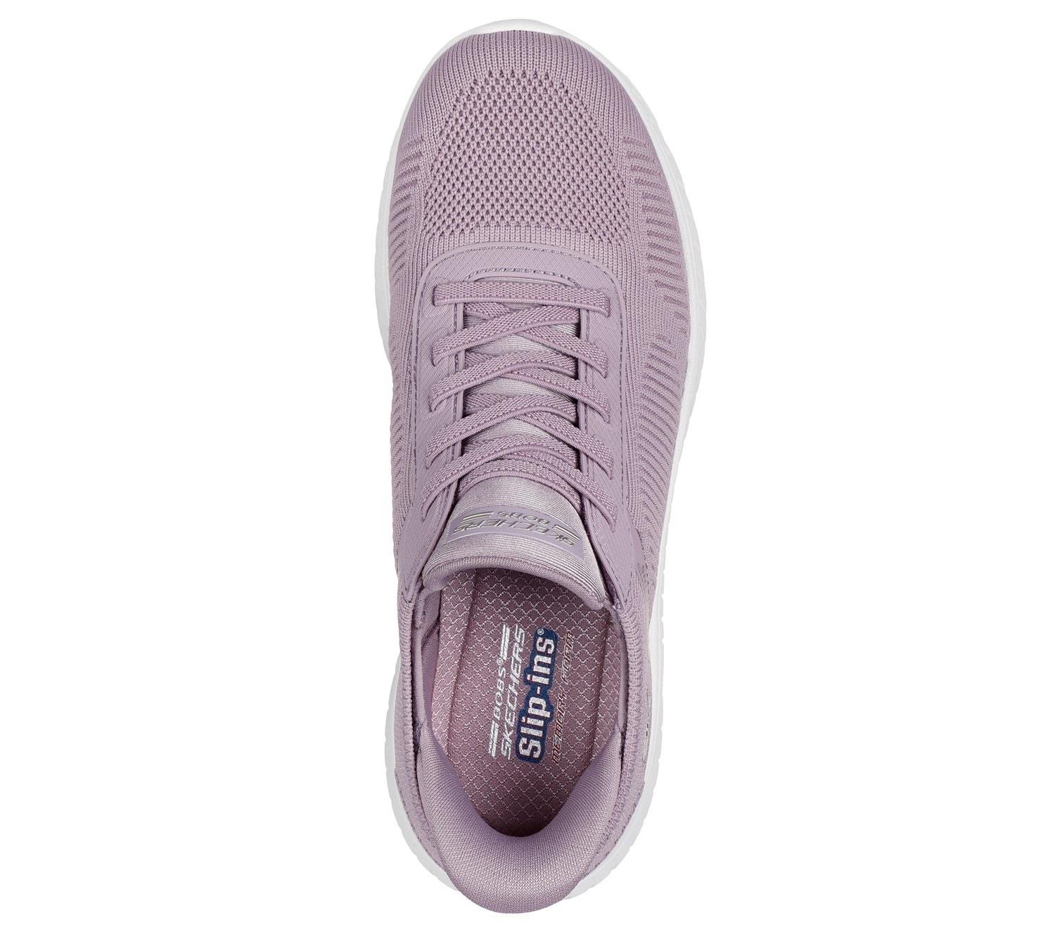 Women's Wide Fit Skechers 117497W Slip-ins Sport Squad Chaos Trainers