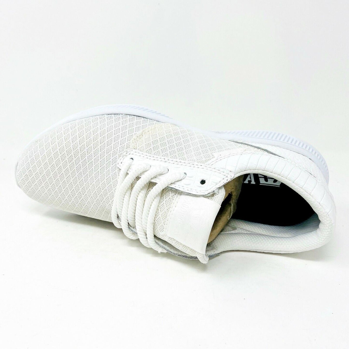 Supra Hammer Run White White Womens Size 7.5 Skateboard Shoes SW55000