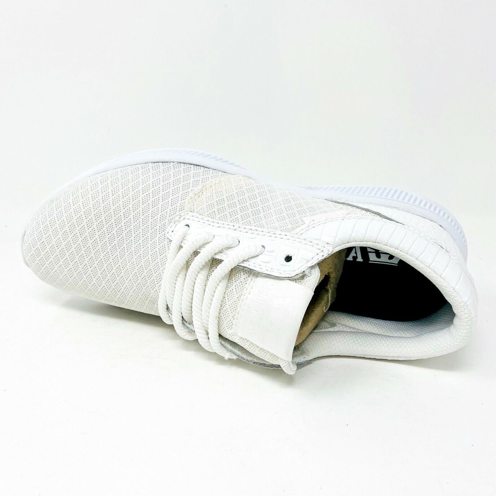 Supra Hammer Run White White Womens Size 7.5 Skateboard Shoes SW55000