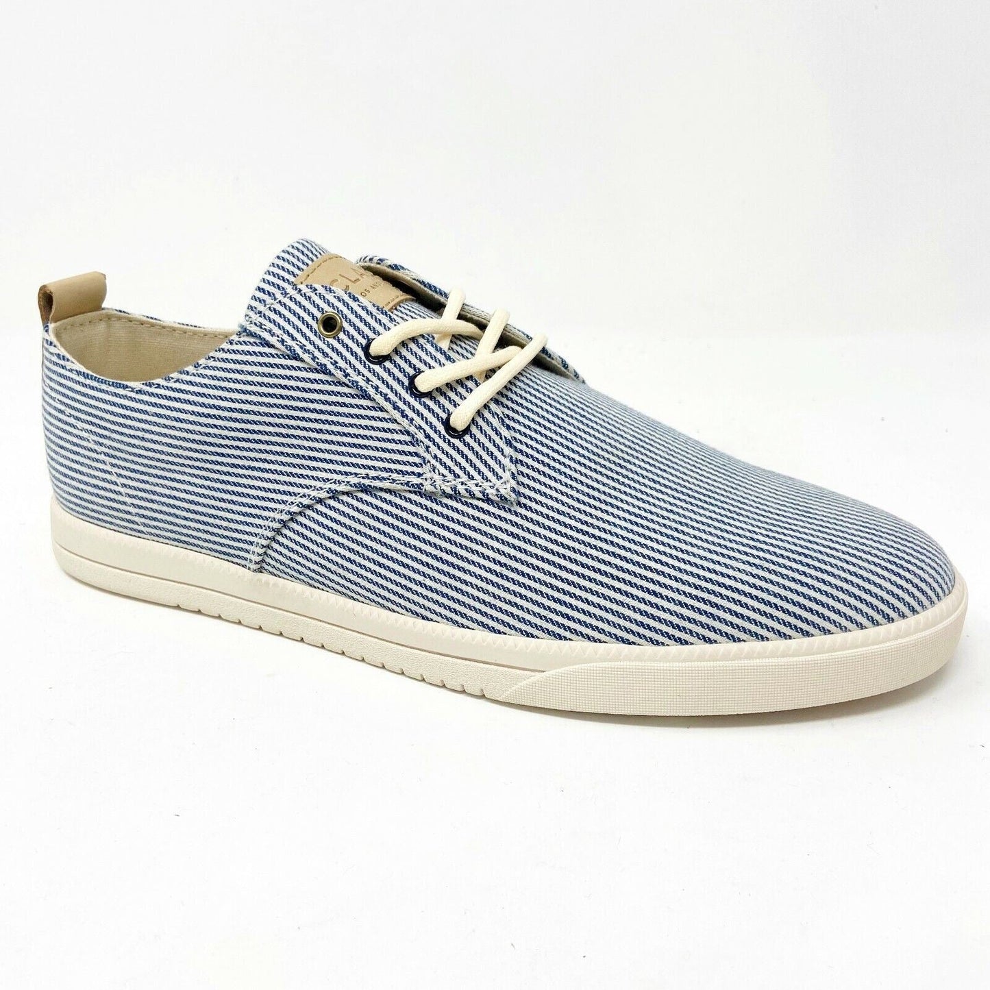 Clae Ellington Textile Navy White Mens Casual Sneakers