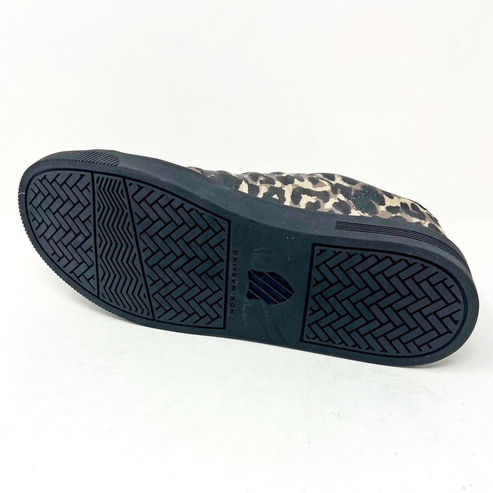 K-Swiss Court Frasco Suede Leopard Black Womens Tennis Sneakers 95610 927
