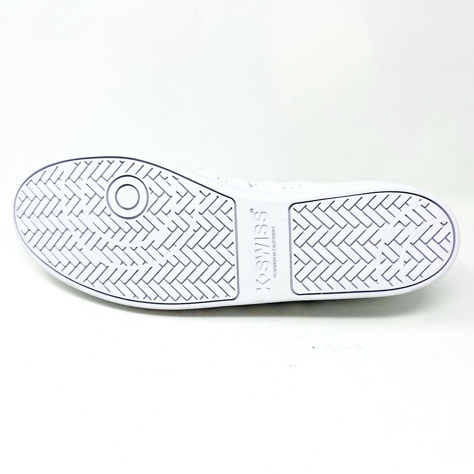 K Swiss Gallen III  Triple White Silver Mens Size 14 Casual Sneakers 01977133
