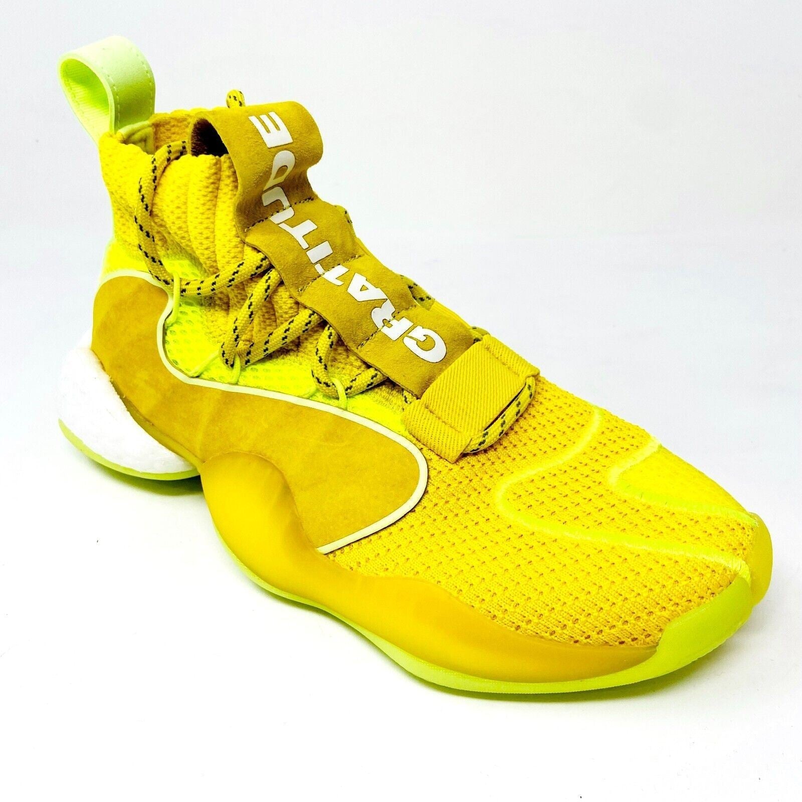 Adidas Crazy BYW x Pharrell Williams Yellow Mens Basketball Sneakers EG7724